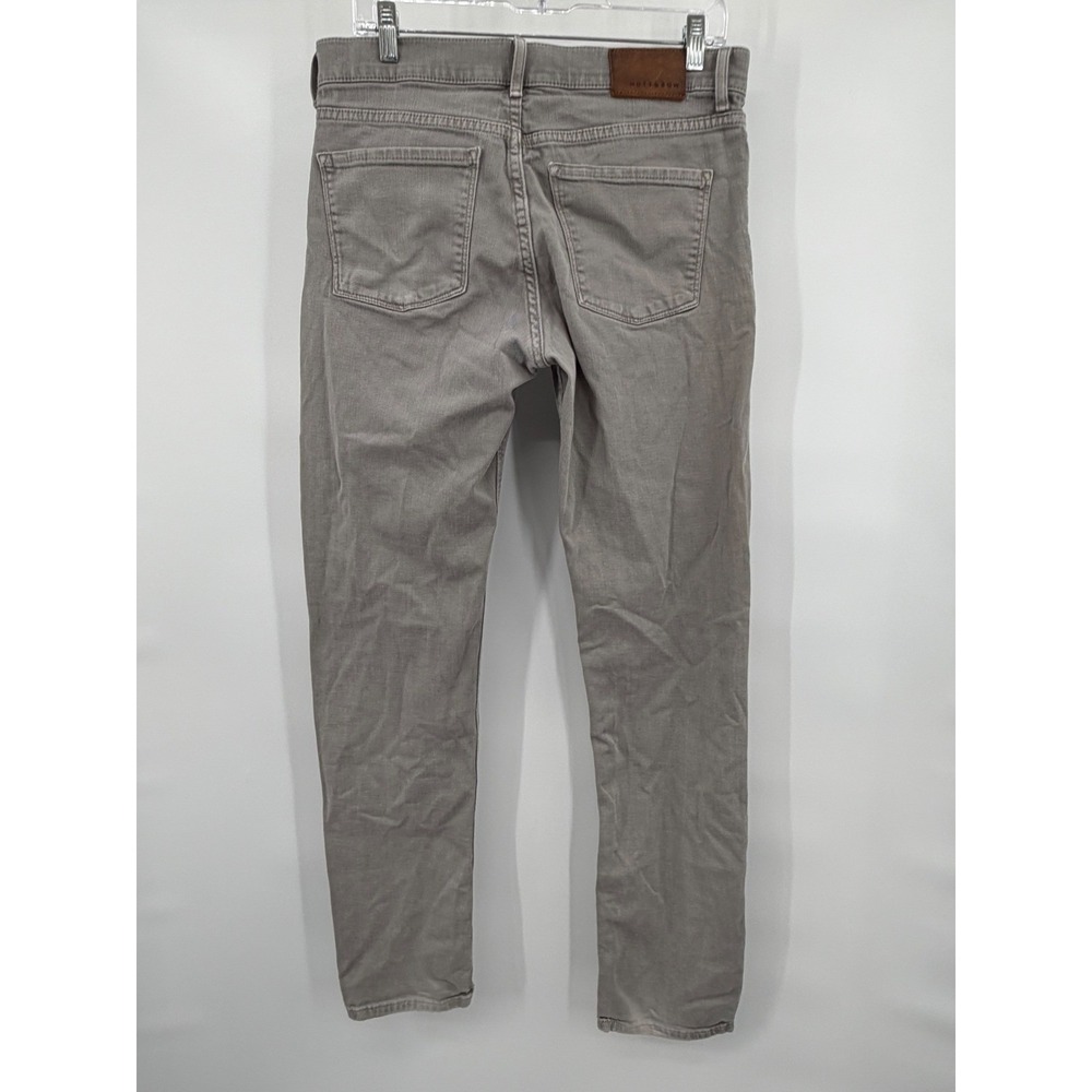 Mott & Bow Slim Mercer Jeans Mens 32x33 Gray Twill Denim 5-Pocket Pant - Picture 2 of 7